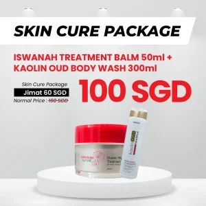 1 Botol Treatment Balm 50ml + 1 Botol kaolin oud bodywash 300ml